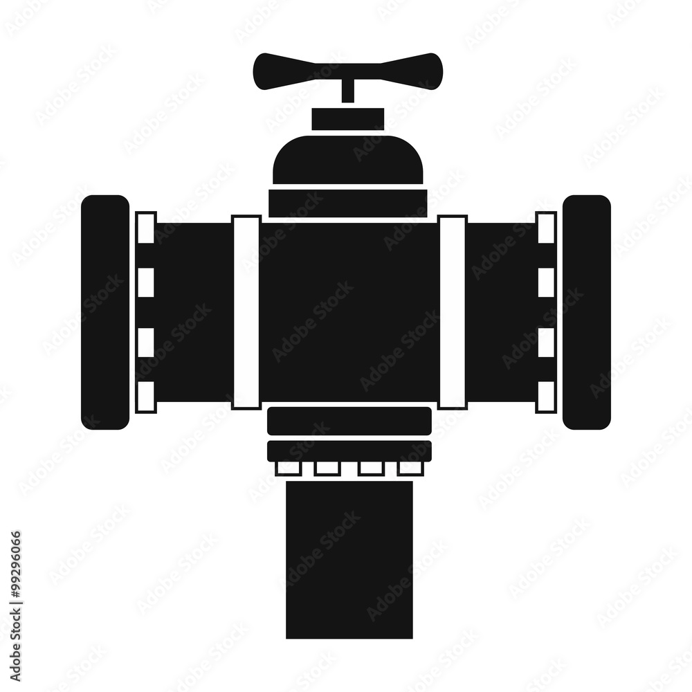 Fire hydrant black simple icon Fire hydrant black simple icon