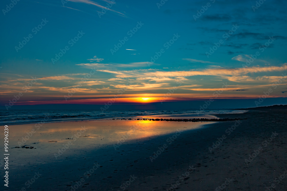 Fototapeta premium Brussa al tramonto / Presso Brussa, Caorle, (Venezia), Veneto, Italia