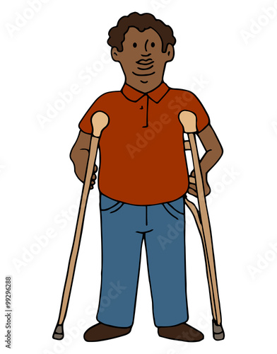 Disabled African American Man