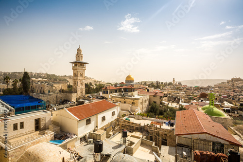Panorama of Jerusalem city center, Israel