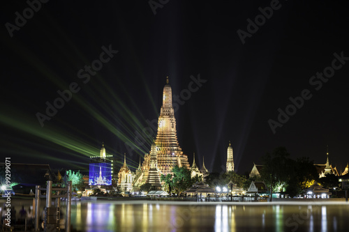 Atmosphere Wat Arun in night  It is spectacular  This is an impo