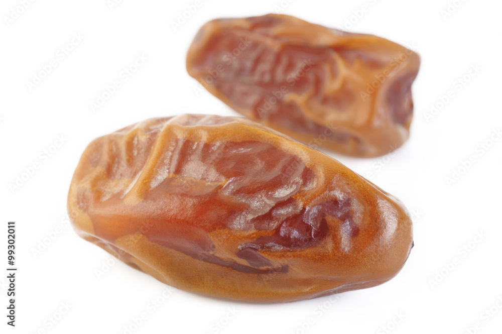 Dried dates isolated on white background Dried dates isolated on white background