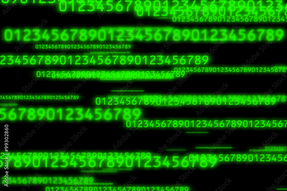 マトリックス 数字の列 素材 Stock Illustration Adobe Stock