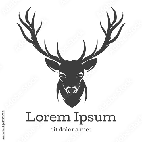 Deer head emblem