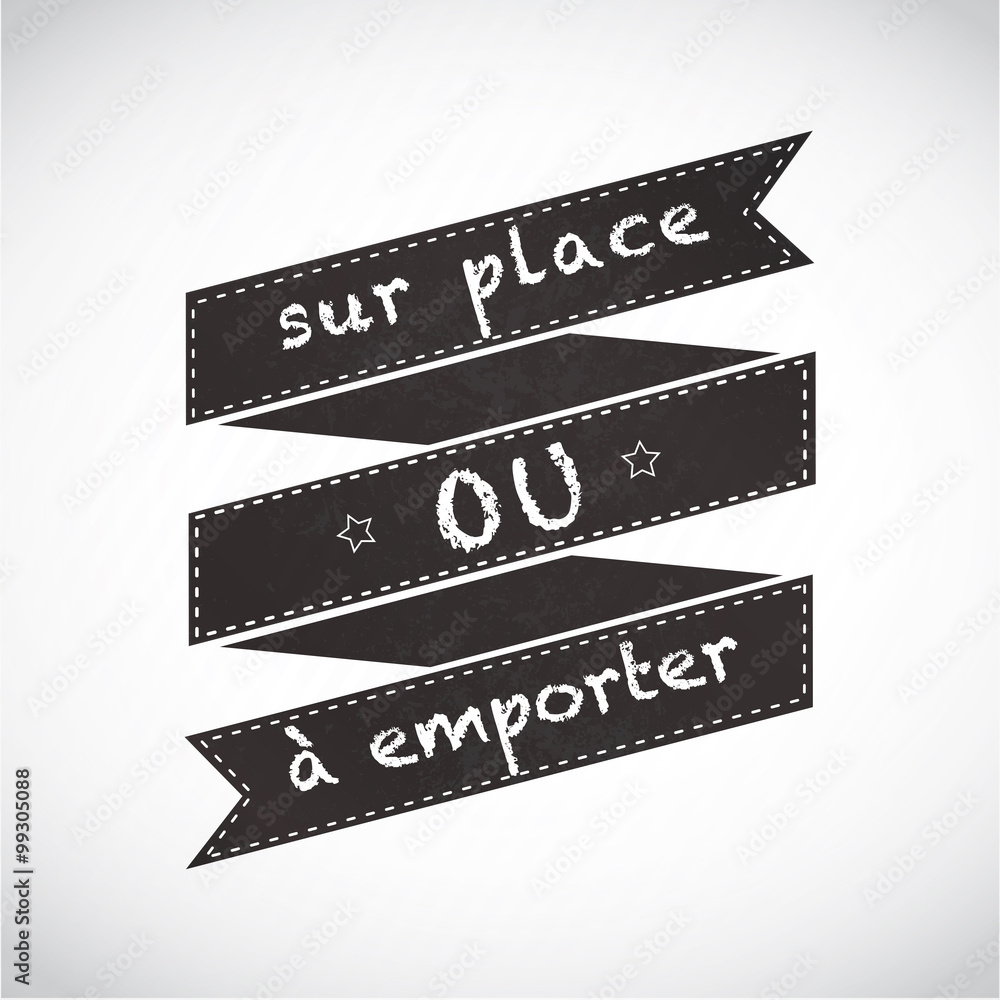 Vecteur Stock Menu Ardoise Sur Place Ou A Emporter Adobe Stock Vecteur Stock Menu Ardoise Sur Place Ou A Emporter Adobe Stock