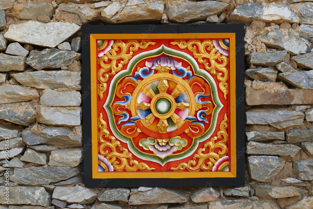 the design of sculpture art in Bhutan style