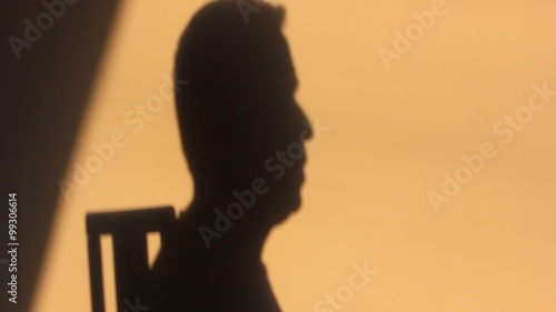 Anonymous man gives an interview