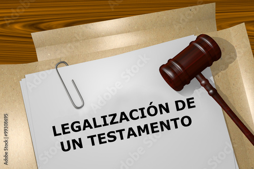 Legalizacion de un Testamento - the Spanish expression for Proba