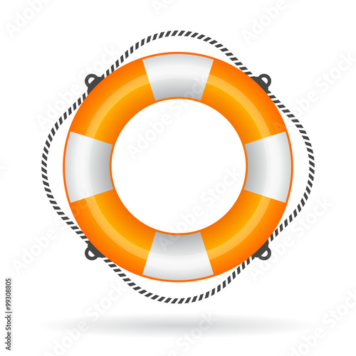 Life ring buoy icon
