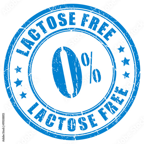 Lactose free rubber stamp