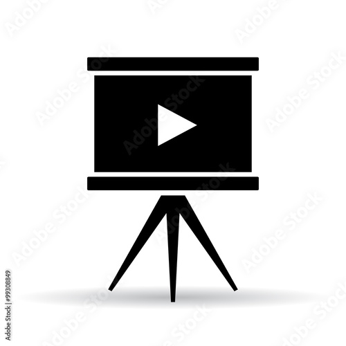 Video screen icon