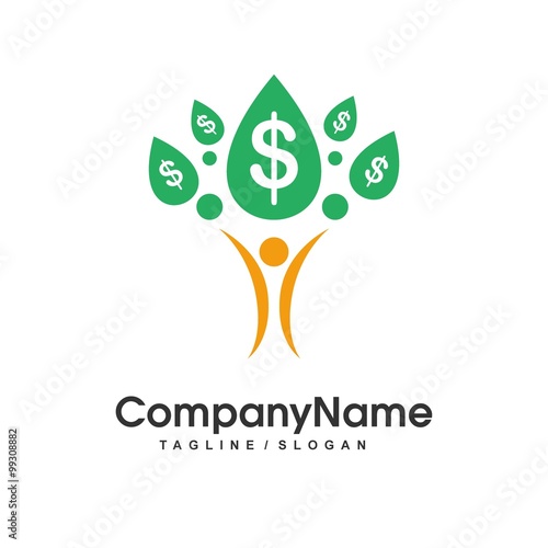 finance vector logo icon