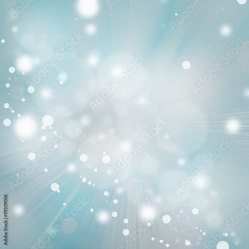 Light silver abstract background with white snowflakes
