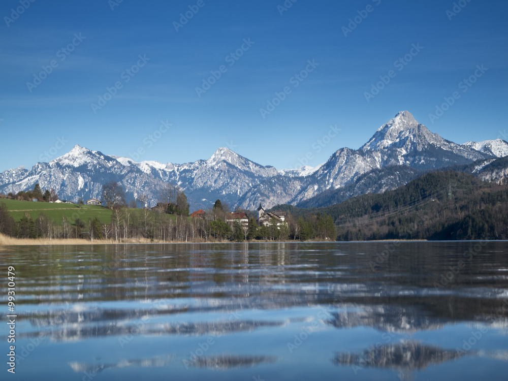 Landscape at Lake Weissensee