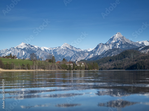 Landscape at Lake Weissensee