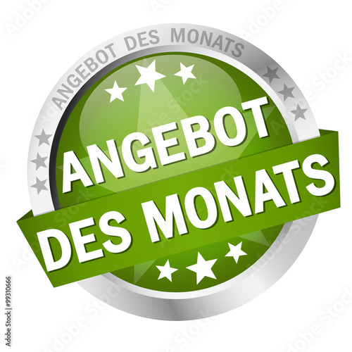 Button with banner Angebot des Monats