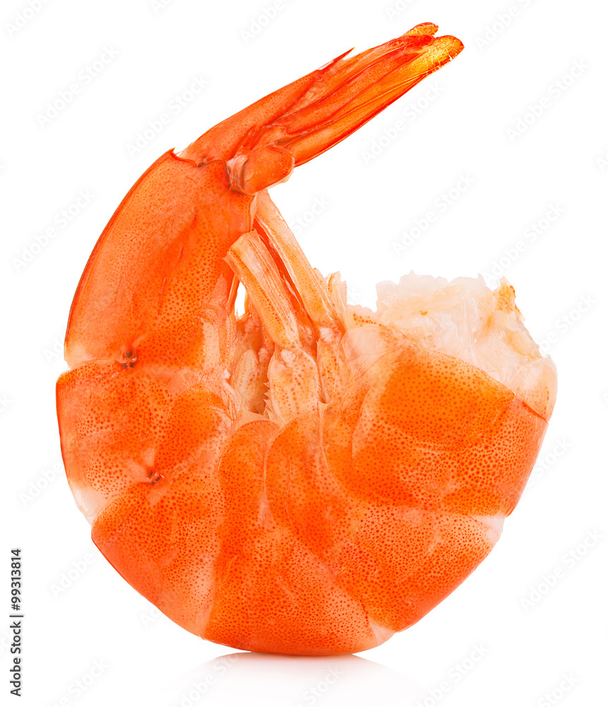 Tiger shrimp. Prawn isolated on a white background. Seafood Tiger shrimp. Prawn isolated on a white background. Seafood