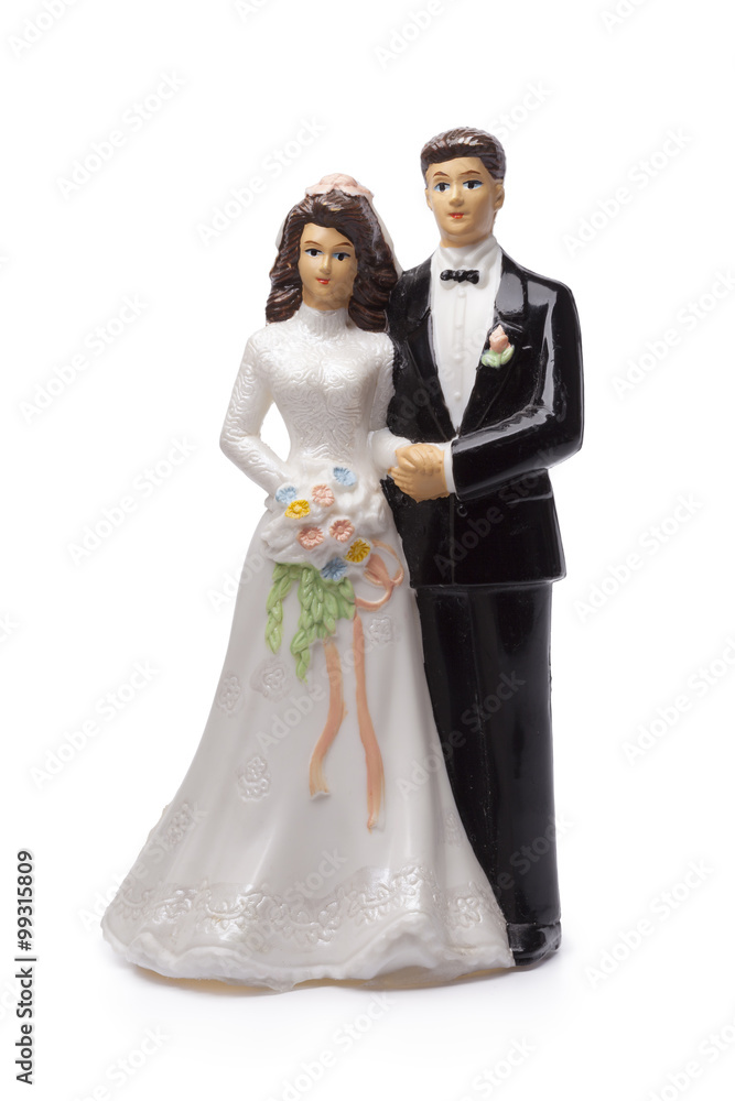 Bride and groom  cake topper