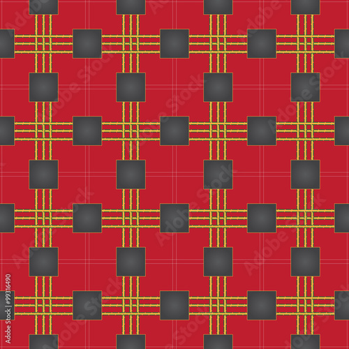 Seamless pattern - plaid 5 photo