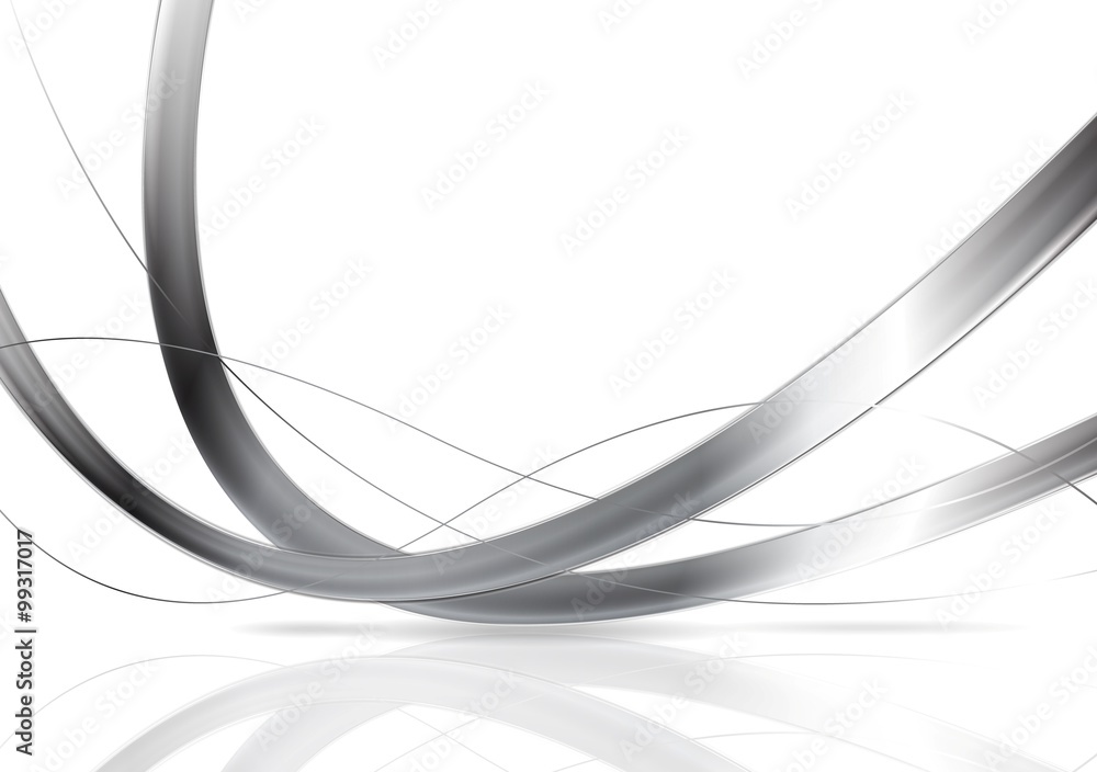 Abstract metal waves vector background Abstract metal waves vector background