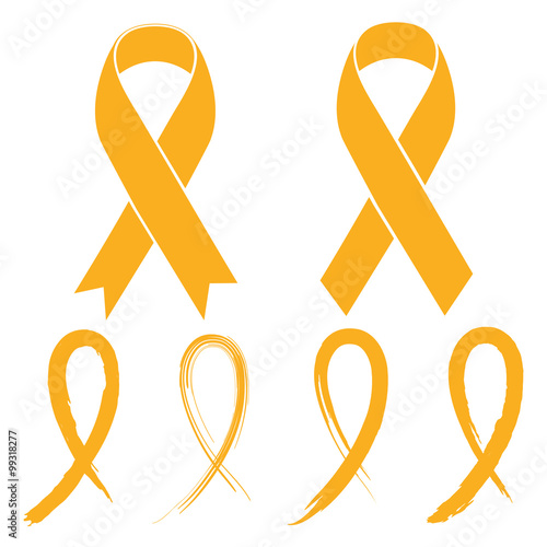 Gold ribbon - childhood cancer