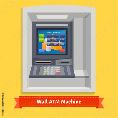 Wall mounted outdoor ATM machine