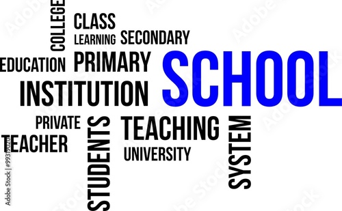 word cloud - school