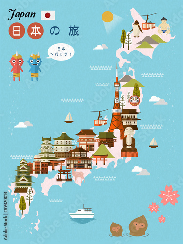 lovely Japan travel poster