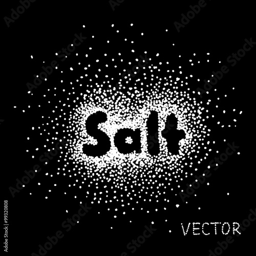 salt sprinkled with the word salt