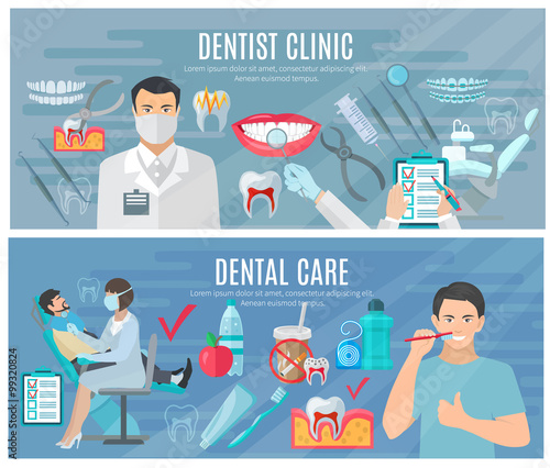 Dentist Banners Set 