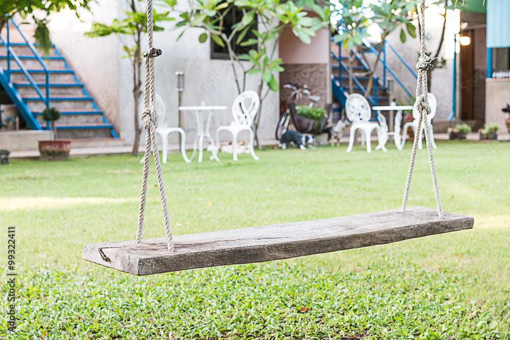 Fototapeta premium Swing in the Garden