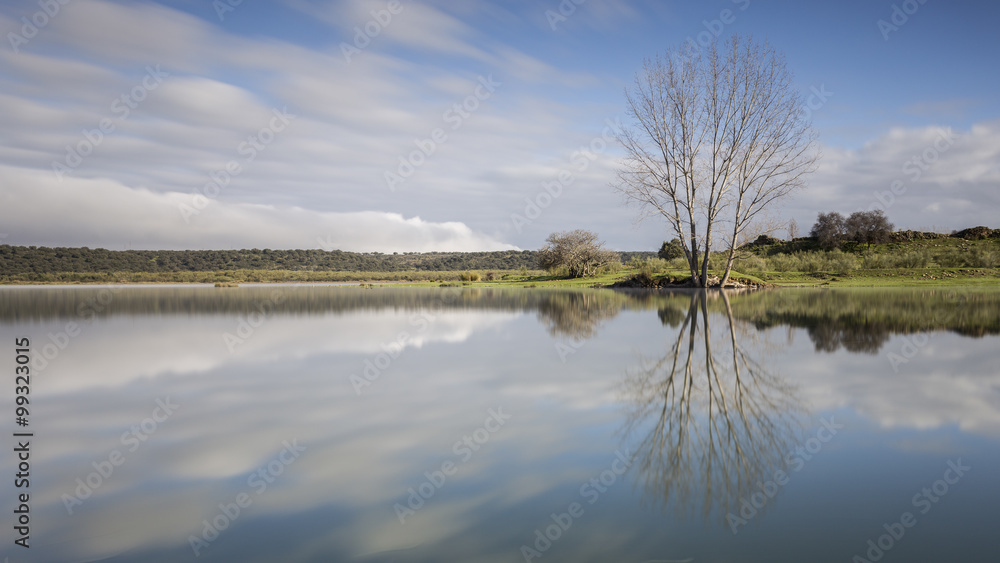 reflection of the sky