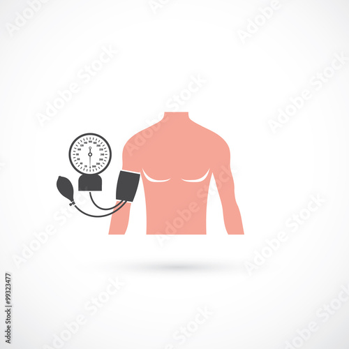 Blood pressure symbol