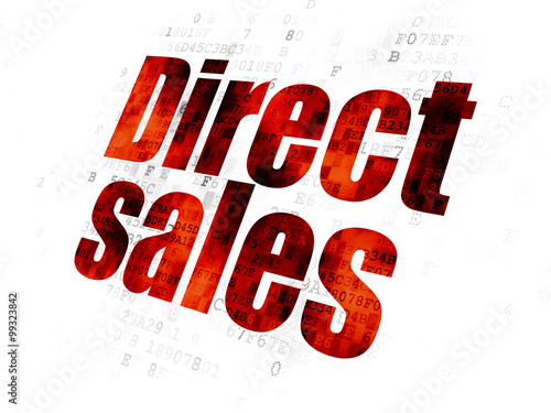 Marketing concept: Direct Sales on Digital background