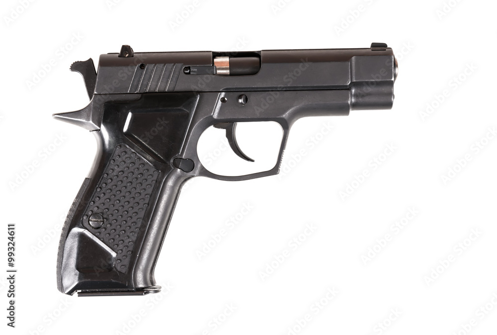 Pistol isolated on white background Pistol isolated on white background