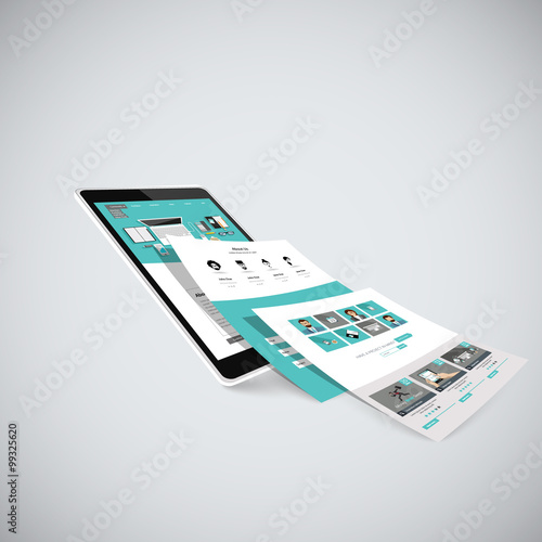 Web design concept vector illustration

