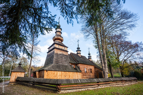 Wooden church in Ropica Górna, Poland