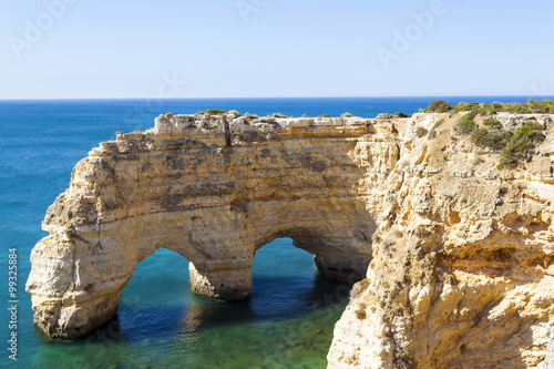 Cliffs at the beach praia da Marinha, Lagoa, Algarve