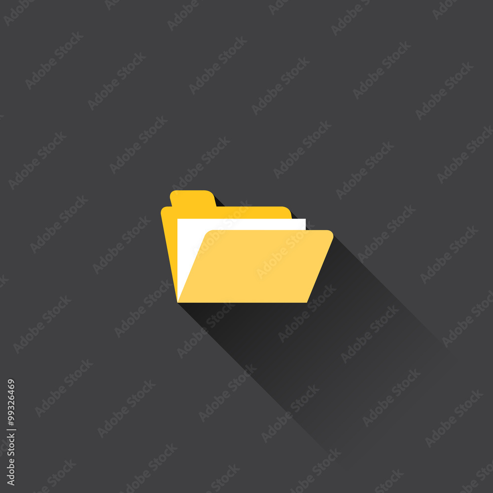Folder icon. Vector illustration Folder icon. Vector illustration