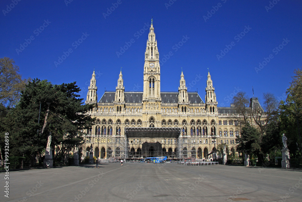 VIENNA, AUSTRIA - APRIL 26, 2013: City hall, Viena, Austria