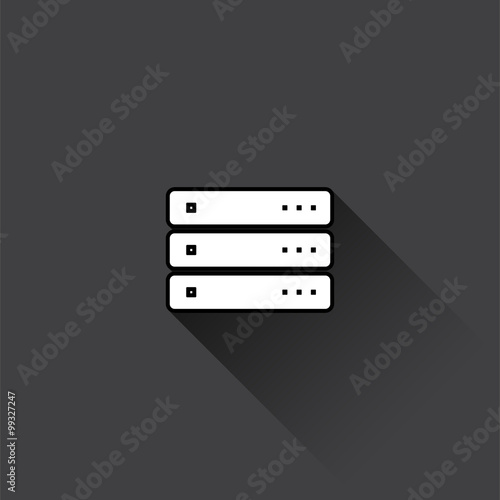 Server icon. Vector illustration