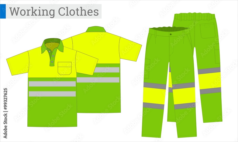 Working Clothes Ropa laboral vector de Stock Adobe Stock