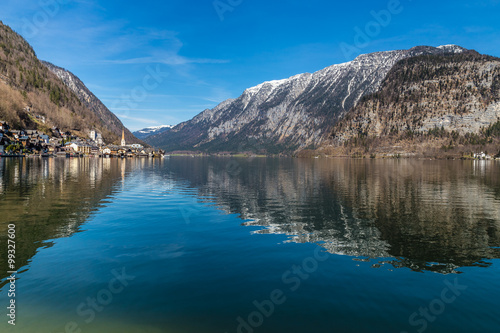 Hallstatt Village And Lake In Alps -Austria,Europe