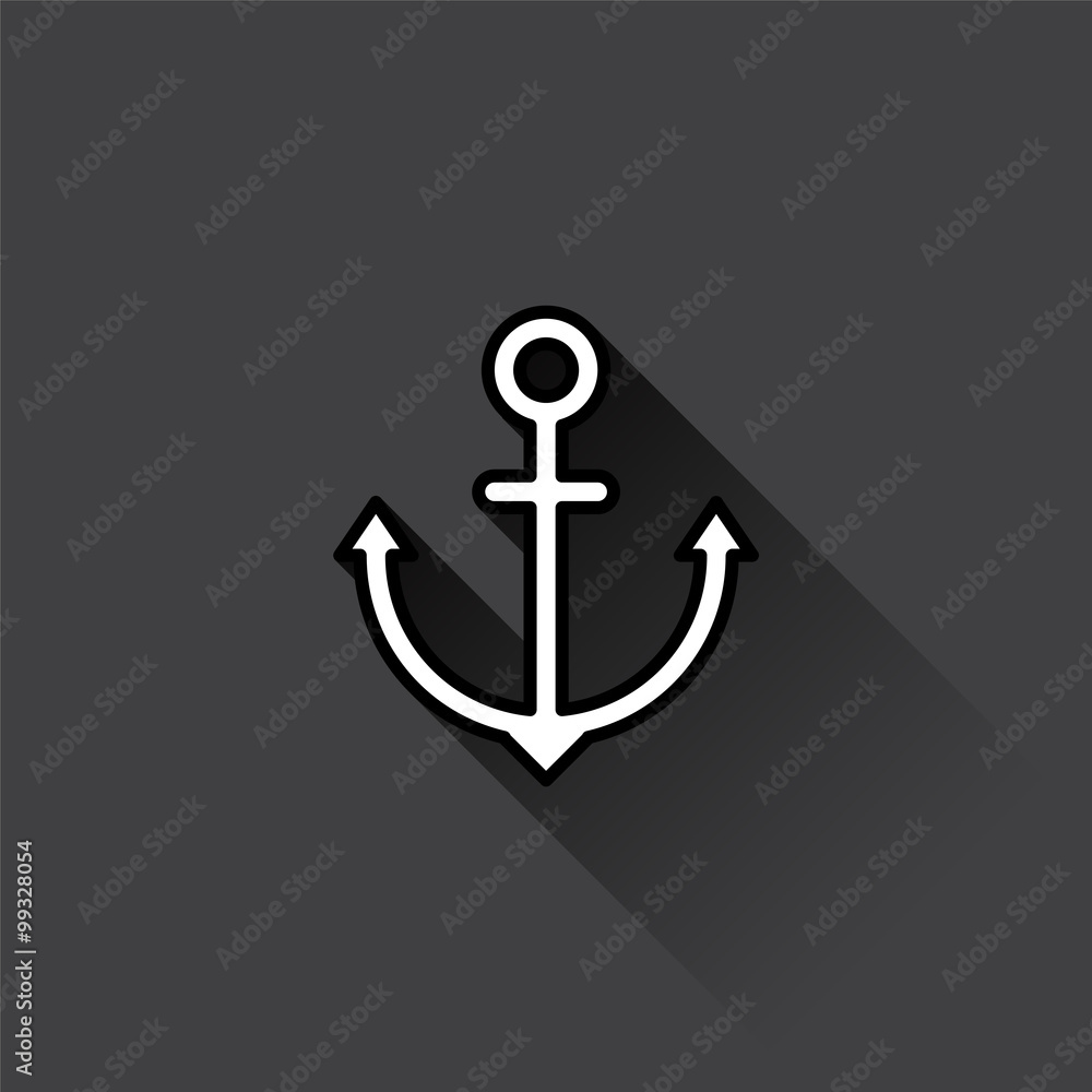 Anchor icon. Vector illustration Anchor icon. Vector illustration