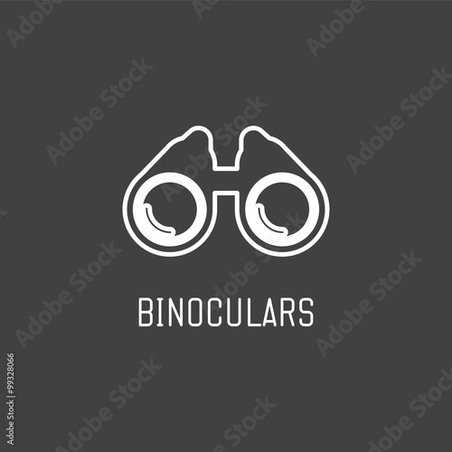 Binoculars icon. Vector illustration