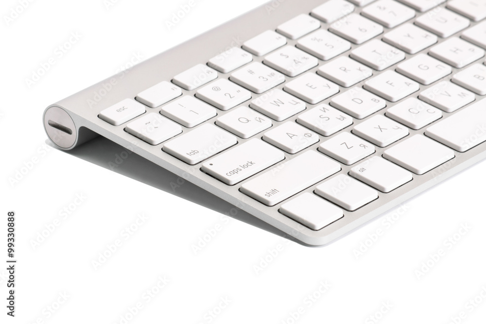 Computer keyboard isolated Computer keyboard isolated