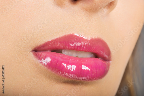 Lip close up makeup