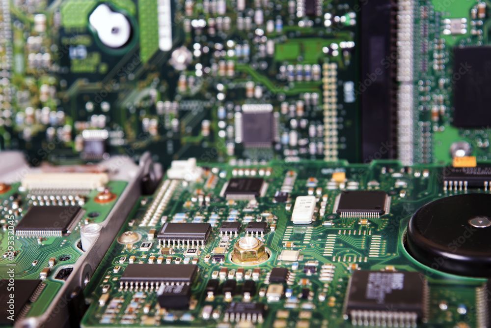 Integrated Circuit Board of a Hard Disk