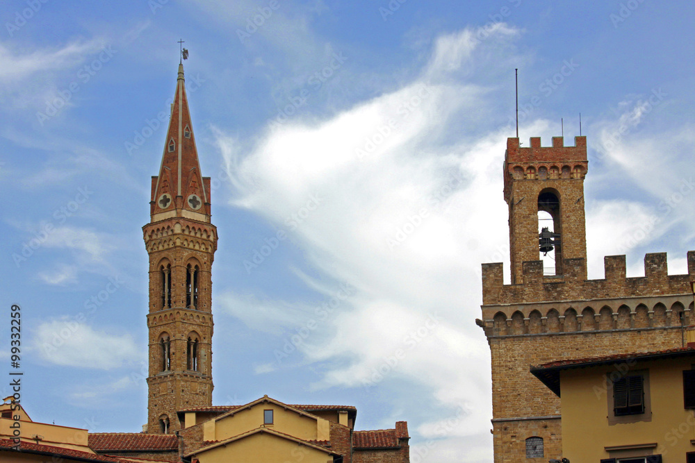 Obraz premium Toscana,Firenze,campanile e torre.