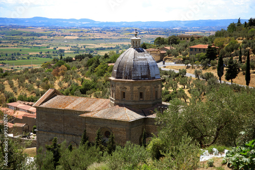 Toscana,Arezzo,il paese di Cortona,chiesa della Madonna del Calcinaio. photo